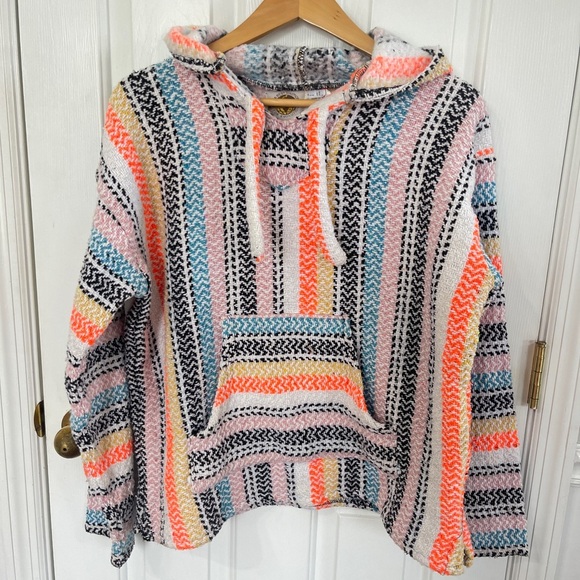 Earth Ragz Small Hoodie Hippie Rug Multicolor  Kangaroo Pocket Beach - Picture 1 of 6